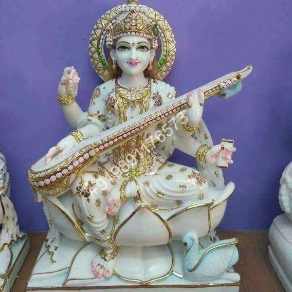 Saraswati Marble Moorti